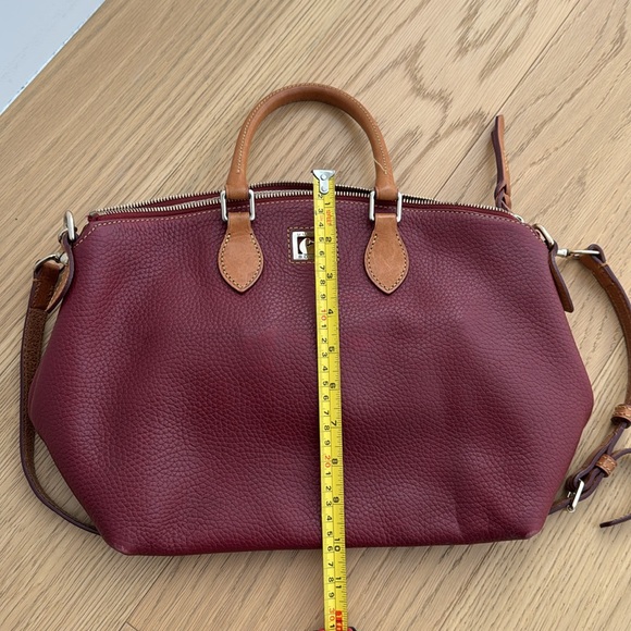 Dooney & Bourke Dillen Burgundy Leather Satchel - Picture 6 of 7